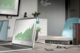 Digitus Przełącznik KVM, 4-portowy, 4K 60 Hz, 4 x DP in, 1 x DP/HDMI out