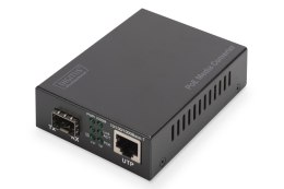 Konwerter mediów Gigabit PoE, RJ45 / SFP, PSE