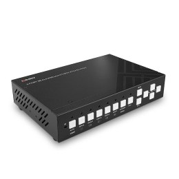 LINDY 5-portowy przełącznik KVM Bezproblemowy Multiview 4HDMI 1USB Typ C