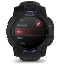 Garmin Instinct 3 AMOLED 50mm czarny z paskiem w kolorze black / bolt blue