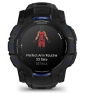 Garmin Instinct 3 AMOLED 50mm czarny z paskiem w kolorze black / bolt blue