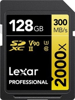 Lexar SDXC 128GB Professional 2000x UHS-II U3 ( 260/300 MB/s )