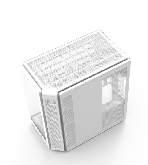 Zalman Obudowa P60 Mid-Tower 5x ARGB fans biała