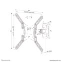 Neomounts WL40-540BL14 uchwyt do telewizorów 139,7 cm (55") Czarny