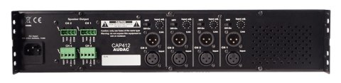 Wzmacniacz Audac CAP412 keturiu kanalu galios stiprintuvas 4 x 120 W 100V