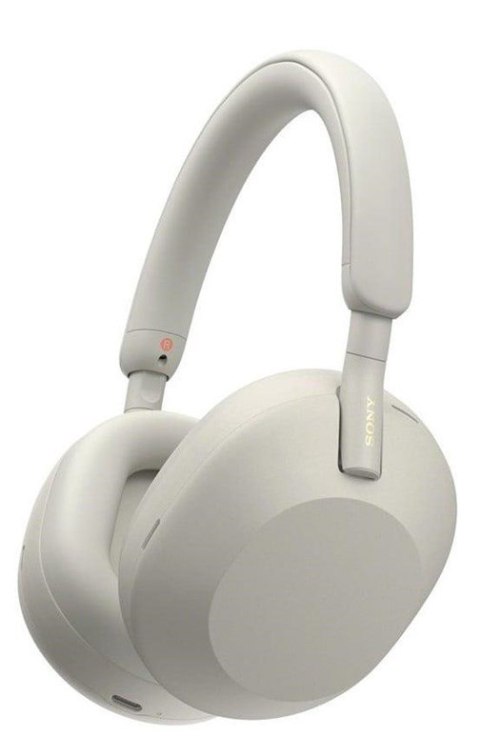 Sony WH-1000XM5 Noise Cancelling Belaides ausines, Bluetooth, Sidabrine (12 Men. garantija)