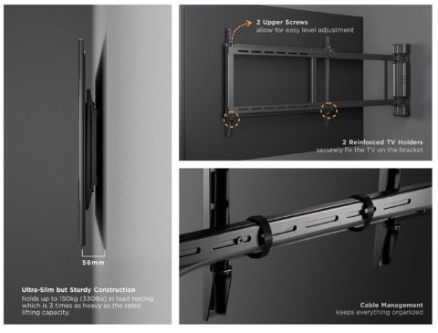 Wyposaż się w uchwyt ścienny 32"-75" / silnik 1TFT. 2Joints 50Kg sw lite Sprzedaż detaliczna