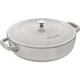 STAUB Żeliwna patelnia do duszenia z pokrywką 28 cm, truflowy
