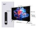 Telewizor TCL 50P69K LED 50'' 4K Ultra HD Google TV Dolby Digital DVB-T2 Czarny