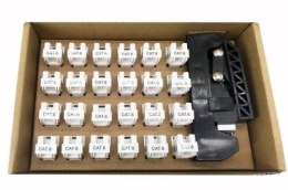 Zestaw 24 modułów Keystone Cat6 UTP z narzędziem zaciskowym