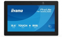IIYAMA Monitor 16 cali TW1625LASC-B3PNR ANDROID 14,FHD,10PKT,450cd,2x2W, 4xUSB, 1xUSB-C,RJ45, MIC, RK3567, 4/32GB, LED lightbar, iiS