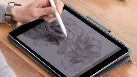 Logitech Slim Folio QWERTZ Niemiecki Bluetooth Grafitowy