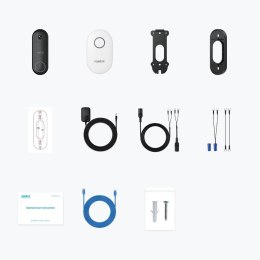 Reolink D340W - Wideodomofon 5 MP z dzwonkiem, Wi-Fi 2,4/5 GHz, wykrywanie osób, dwukierunkowe audio, współpracuje z rejestrator