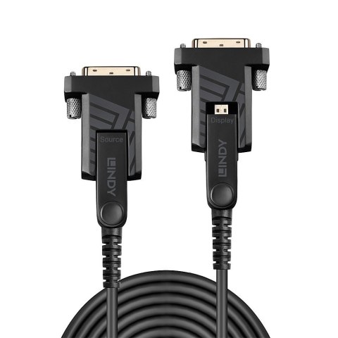 LINDY Kabel światłowodowy Micro-HDMI hybrydowy 18G 10m