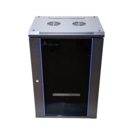 Extralink Szafa rack 15U 600x600 Czarna montowana na ścianie