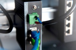 Zasilacz PoE+ przemysłowy. Gigabit, 802.3 af/a