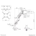 Neomounts Uchwyt do monitora DS70-256BL1 Gaming 24-57 2-30KG