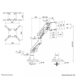 Neomounts Uchwyt do monitora DS70-256BL1 Gaming 24-57 2-30KG