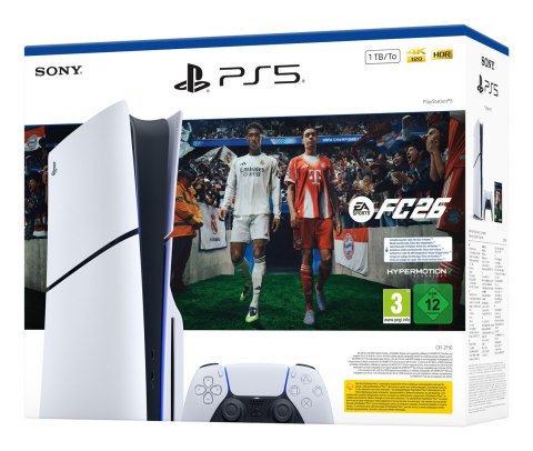 Sony PlayStation 5 + EA Sports FC 26 Bundle 1 TB Wi-Fi Czarny, Biały