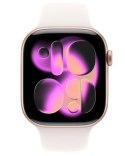 Apple Watch Series 11 GPS+Cellular, koperta 46 mm z aluminium w kolorze różowego złota, pasek sportowy w kolorze łagodnego różu - rozm
