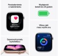 Apple Watch Series 11 GPS+Cellular, koperta 46 mm z aluminium w kolorze różowego złota, pasek sportowy w kolorze łagodnego różu - rozm