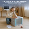 Extralink Szafa rack 6U 600x450 Szara montowana na ścianie