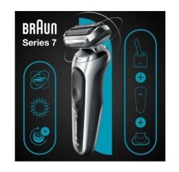 Braun Series 7 71-S7200c Golarka foliowa Przycinarka Czarny, Srebrny