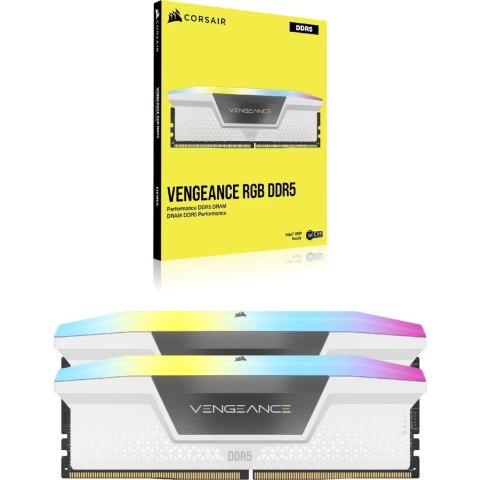 Pamięć RAM DDR5 64GB PC 6400 CL32 Corsair KIT (2x32GB) VENGEANCE RGB W sprzedaż detaliczna