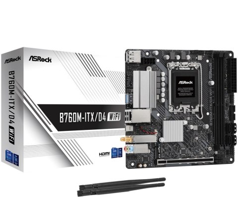 Płyta główna ASROCK B760M-ITX/D4 WIFI (Socket 1700 /mini ITX)