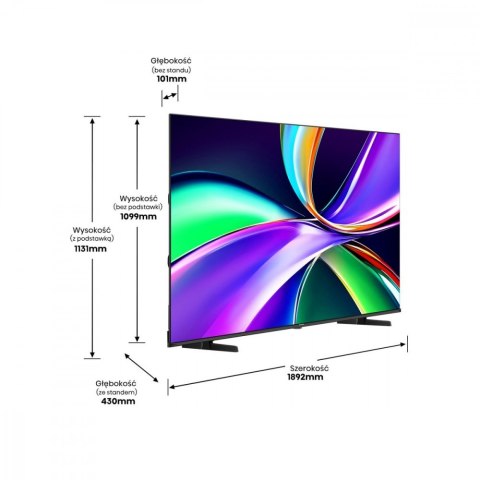 Hisense Telewizor QLED 85 cali 85E7Q