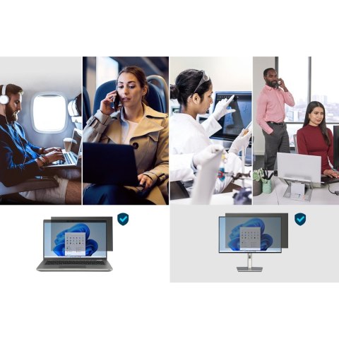 Kensington Filtr prywatyzujący , zaciemniający z 2 boków, zdejmowany, 14", format 16:10