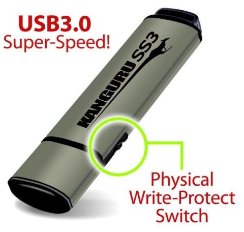 Pamięć USB Kanguru 64GB SS3 USB3.0 - 105 MB/s - Zaślepka - Aluminium