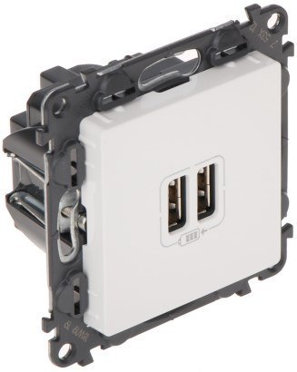 Gniazdo ładowania LE-753112 Valena Life 2 PORTY USB 2.4A/5V Legrand