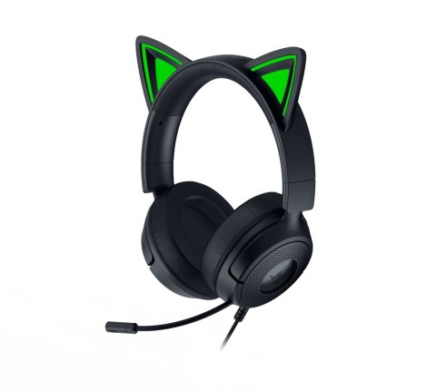 Zestaw słuchawkowy Razer Gaming Kraken Kitty V3 X Przewodowe Nauszne Mikrofon Czarny