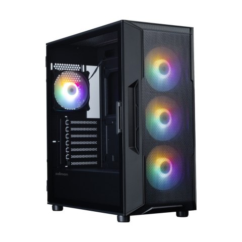 Zalman Obudowa I3 NEO V2 Mid Tower RGB fan x4 czarna