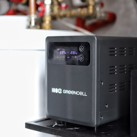 UPS ZASILACZ AWARYJNY Greencell PowerCore 1200VA 800W AVR 12VDC LCD