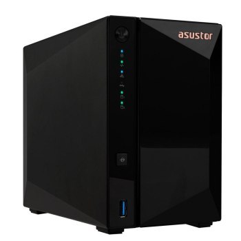NAS Asustor AS3302T v2; Tower; 2x (3.5 SATA HDD/ 2.5 SSD); Realtek RTD1619B 2GB DDR4 1x 2.5GbE 3x USB 3.2