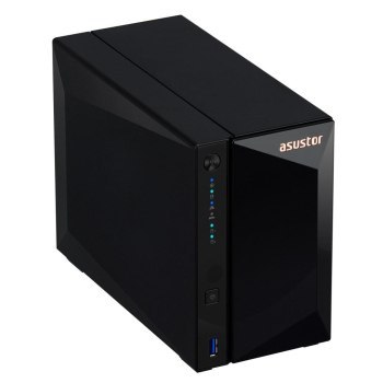 NAS Asustor AS3302T v2; Tower; 2x (3.5 SATA HDD/ 2.5 SSD); Realtek RTD1619B 2GB DDR4 1x 2.5GbE 3x USB 3.2