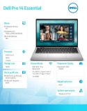 Dell Laptop Dell Pro 14 Essential PV14250 W11P C5-220U|16GB|512GB|Intel Graphics|FgrPr|WLAN+BT|14.0 2K|BcklKb|4C|65W|3YPS Platinum Si