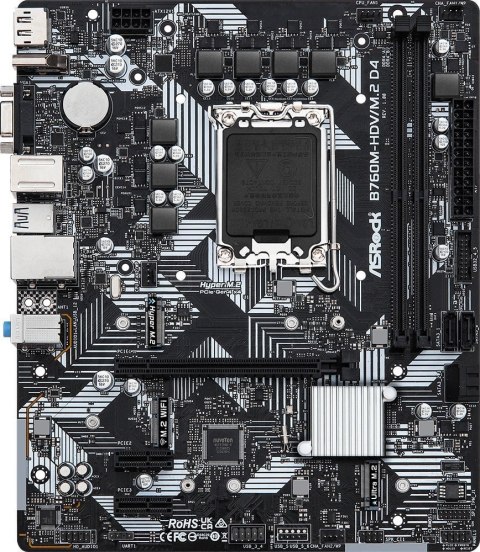 Płyta główna ASROCK B760M-HDV/M.2 D4 (Socket 1700 /micro ATX)