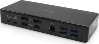 Replikator - i-tec USB-C Quattro 4x Display Docking Station 2x DP 2x HDMI LAN Audio Power Delivery 85 W - Stacja dokująca