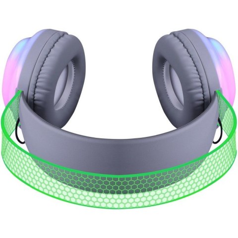 Defender Słuchawki bezprzewodowe nauszne FREEMOTION B651 podświetlane