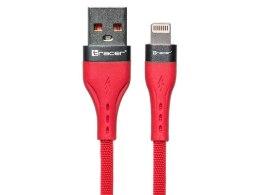 Tracer Kabel USB A - Lightning 1m Czerwony