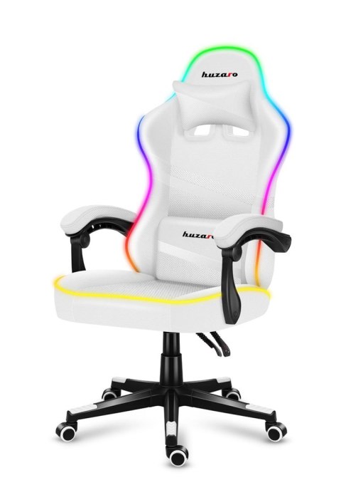 Fotel gamingowy Huzaro Force 4.4 RGB White (WYPRZEDAŻ)