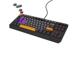 KLAWIATURA DLA GRACZY GENESIS THOR 230 TKL ANCHOR GRAY NEGATIVE US RGB MECHANICZNA OUTEMU RED (WYPRZEDAŻ)