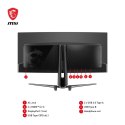 MSI MAG 341CQPDE QD-OLED monitor komputerowy 86,4 cm (34") 3440 x 1440 px UltraWide Quad HD Czarny