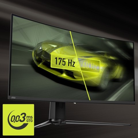 MSI MAG 341CQPDE QD-OLED monitor komputerowy 86,4 cm (34") 3440 x 1440 px UltraWide Quad HD Czarny