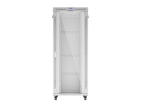 LANBERG SZAFA STOJĄCA RACK 19" 42U 800X1000 SZARA DRZWI SZKLANE LCD V2 (FLAT PACK)