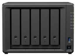 Synology DS1525+ | 5-zatokowy serwer NAS, AMD Ryzen V1500B, 2× 2.5 GbE, M.2 NVMe, Tower