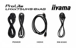 IIYAMA Monitor 86 cali LH8675UHS-B2AG,24/7,IPS,ANDROID.11,4K, WiFi, iiSignage2, FailOver, EShare, 24/7, full daisy chain